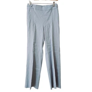NWT Talbots Linen Blend Light Blue Dress Pants Petite Trousers Size 0 zero - Picture 1 of 9