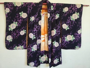 Kleine Größe,1910er Jahre,Antike Japanische Seide KIMONO Jacke Haori,KIMONO Kleid,114 - Bild 1 von 14