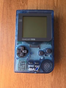 Nintendo Gameboy Pocket Console ANA Clear Blue Limited GBP Japan Tested - Picture 1 of 8