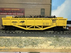 HO TRAIN MINIATURE HO 42' HART CONVERTIBLE GONDOLA W/LOAD MKT 5017 THE KATY C6. - Picture 1 of 3