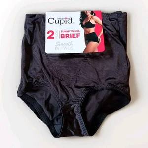 CUPID Slip Mutandine Donna Light Tummy Control Shapewear 2506 BLK Taglia: M Confezione da 2 - Foto 1 di 6