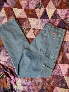 Vintage Y2K Wrangler Carpenter Jeans Herren 34x34 Blau Denim Work Relaxed Baggy - Bild 1 von 7