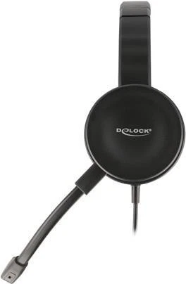Delock Cuffie stereo USB con telecomando via cavo e pulsante mute rapido - Immagine 1 di 1