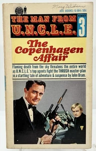 1965 THE MAN FROM UNCLE #3  1st Ace  Paperback TV Tie-In The Copenhagen Affair - Imagen 1 de 2