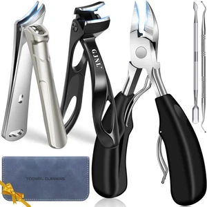Toenail Clippers for Thick Toenails, 5pcs Very Sharp Heavy Duty Toenail Clipp... - Picture 1 of 7