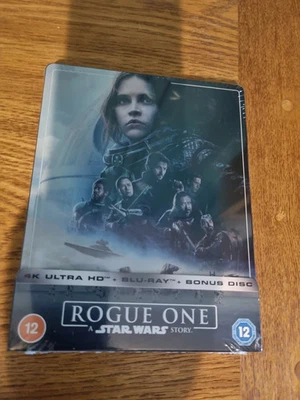 Rogue One: A Star Wars Story 4K UHD Blu Ray Steelbook New Sealed - Image 1 of 2