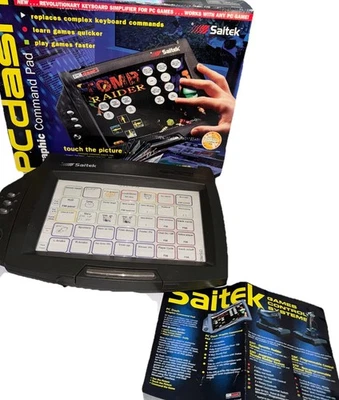 Vintage Saitek PC Dash Graphic Command Pad Gamepad Classic Collectors RARE - Image 1 of 4