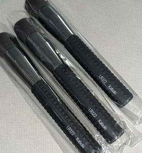 4 x LARUCE LR322 KABUKI Face Makeup Brush FULL SIZE; Black Grip Handle - Picture 1 of 2
