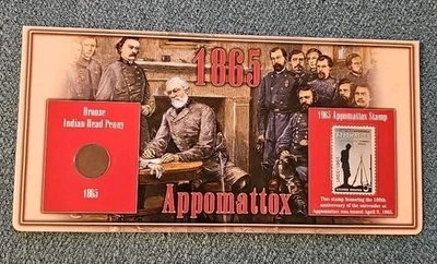 1865 Civil War Era Indian Head Cent Quality Type Coin Penny Stamp Antique Coin - Image 1 of 4