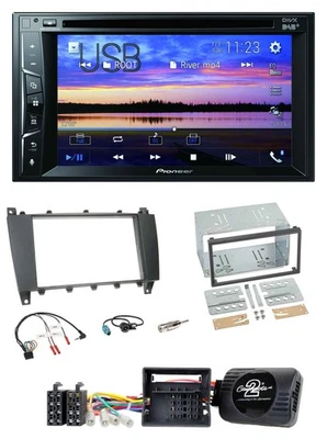 Pioneer Bluetooth 2DIN USB DVD DAB Lenkrad Autoradio für Mercedes C 2007-2007 - Bild 1 von 4