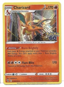 Charizard 010/078 Pokémon GO Holo Pokemon TCG - NM - Foto 1 di 2