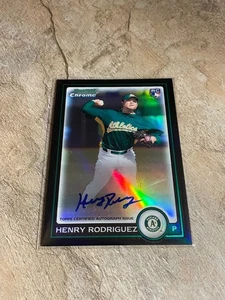 2010 Bowman Chrome Henry Rodriguez Rookie Auto Refractor #236/500 - Picture 1 of 3