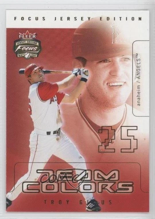2003 Fleer Focus Jersey Edition Team Colors Troy Glaus #8TC - Image 1 of 2