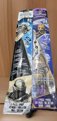 Cometa Groot Guardianes de la Galaxia 34 pulgadas de alto STAR WARS MANDALORIAN KITE 42 pulgadas Foto 1 de 4