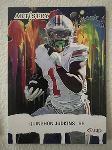 2025 Sage Artistry Blue Quinshon Judkins Cleveland Browns - Picture 1 of 1