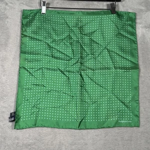 Polo Ralph Lauren Pocket Square Mens Silk Polka Dot Handkerchief Made in Italy - Picture 1 of 8