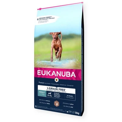 Eukanuba Grain Free Adult Wild 12 kg getreidefrei Trockenfutter Hund alle Rassen - Bild 1 von 2