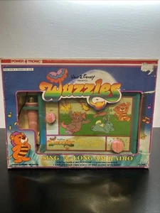 THE WUZZLES 1985 Hasbro Bradley Walt Disney Sing A Long Radio RARE R3 - Picture 1 of 18