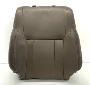 1996-2002 Toyota 4Runner Front Seat Backrest Cover Cushion Tan / Oak Leather - Picture 1 of 11