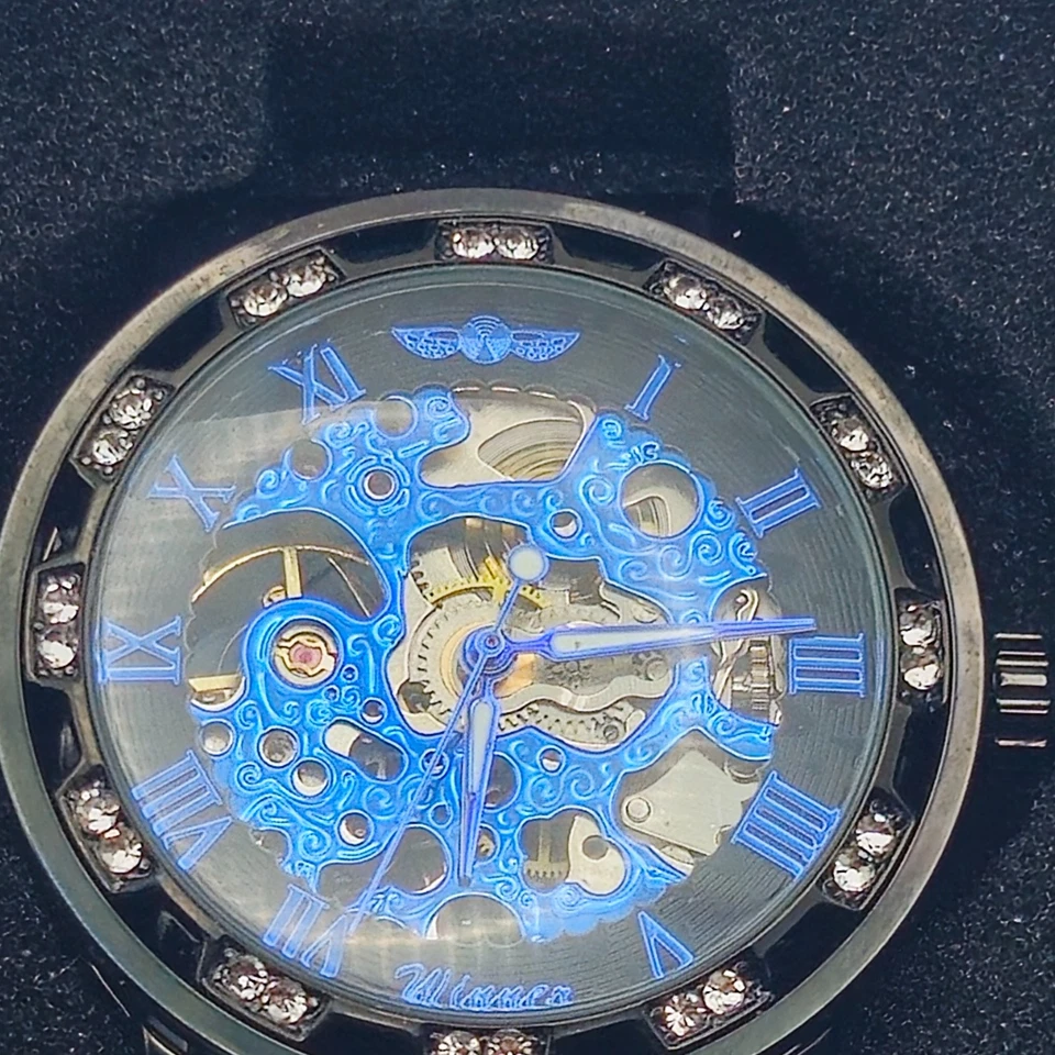 T-WINNER Reloj Pulsera Hombre Esqueleto Acero Inoxidable Manual Mecánico NUEVO Foto 1 de 1