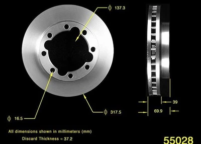 Rotor de freno de disco Bendix PRT1770 BENDIX para 90-00 2500 3500 K3500 Foto 1 de 4