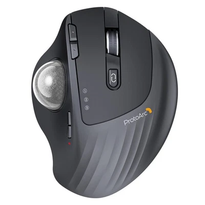 Wireless Trackball Mouse, EM01 NL Ergonomic Bluetooth Rollerball Thumb Rechar... - Image 1 of 4
