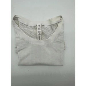 Top corto Lululemon Active Wear sin mangas talla 6 blanco - Imagen 1 de 5