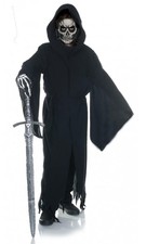 Grim Reaper Cencioso Vestaglia Costume Bambini