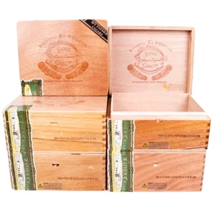 Lote de 5 cajas de cigarros de madera vacías Jaime Garcia Super Gordo 8" x 6,5" x 3,5' - Imagen 1 de 10