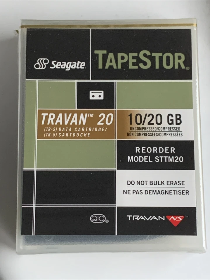 Seagate Travan 20 Data cartridge - New & Sealed - STTM20 - Image 1 of 1