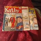 Kathy Comics 3, 7 & 15 Atlas Marvel Comic 1962 gga Papierpuppen Stan Lee Goldberg
