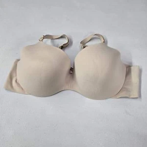 Victoria's Secret Women Bra 38C Beige Incredible By Lined Demi T Shirt - Picture 1 of 9