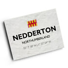 A3 Print - Nedderton, Northumberland - Lat/Long Nz2381