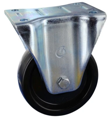 ROLLENTECHNIK VOM STEIN GMBH Hitzebeständige Bockrolle Ø80 Kunststoff Anschraubplatte bis 280°C