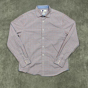 Boden Shirt Mens Medium Button Up Red Check Long Sleeve Business Casual Cotton - Picture 1 of 8