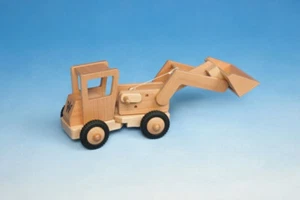 Radlader - Werdauer Holzspielzeug zweiachsig Holz Fahrzeug Baumaschine Bagger - Bild 1 von 2
