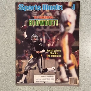 Sports Illustrated, January 30, 1984, Label, Jack Squirek, Redskins, Super Bowl - Picture 1 of 3
