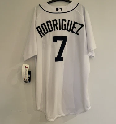 Vtg Auth IVAN RODRIGUEZ Detroit Tigers Jersey Majestic 48 XL Baseball NWT As Is - Image 1 of 4