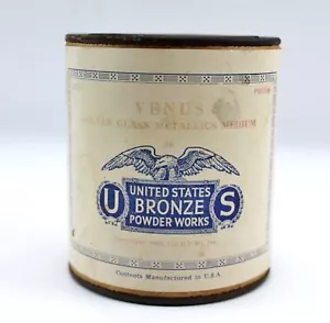 Venus Pure Metal Leaf Pale Gold U.S Bronze Powder Works 1 Pound VINTAGE CAN ONLY - Picture 1 of 6