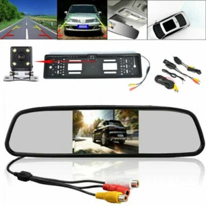 170° Weitwinkel Rückfahrkamera Funk Kabellos Mit 4,3 LCD Rückspiegel Monitor - Bild 1 von 9
