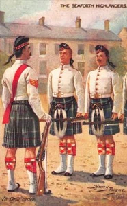 Raphael Tuck # 9885 Harry Payne "The Seaforth Highlanders" en orden de perforación PC - Imagen 1 de 1