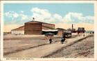 Newport News, VA Virginia  BOAT HARBOR Warehouse~Trolley~Bike ca1920's Postcard