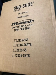MULTILINK 16"" SNO-SHOE PORTAFIBRA CON STAFFE RUBINETTO STANDARD (2 per scatola) - Foto 1 di 3