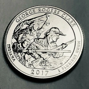 S Washington quarter 2017 ATB Indiana George Rogers Clark como nuevo - Imagen 1 de 4