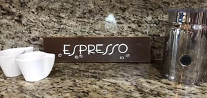 ESPRESSO Wood Sign - Picture 1 of 3