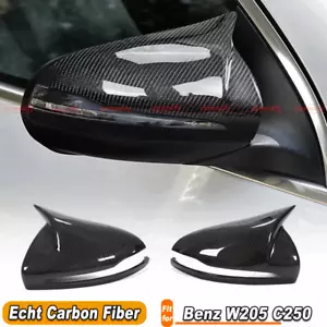 Se adapta a Mercedes W205 C250 C300 C43 C63 AMG 15-18 Carbon Tapas Espejos - Imagen 1 de 12