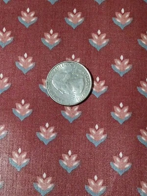 Ателье ар-деко декоратор ткани полированный цветочный 1 1/2 ярдов новый винтажный 1985 - Изображение 1 из 4