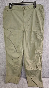 LL Bean Stowaway Pants Mens 36x30 Nylon Hiking Cargo Gorpcore Green Outdoor - Picture 1 of 8