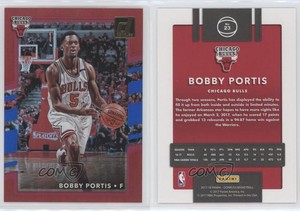 2017-18 Panini Donruss Holo Red and Blue Laser /15 Bobby Portis #23