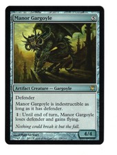 1x NM FOIL - Manor Gargoyle - Innistrad #228